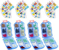 INVODA 7-Day Pill Organizer with Medicine Labels Travel Pill Case Compact, Portable Medication Organizer for Daily Use (3.7 x 2.4 x 1.18 Inches)