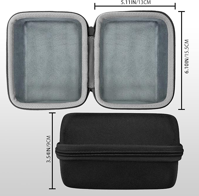 co2CREA Hard Case Replacement for OMRON Evolv Bluetooth Wireless Upper Arm Blood Pressure Monitor BP7000 HEM-7600T-BK (Black Case)