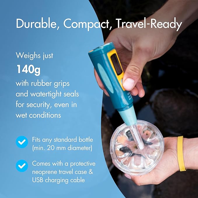 Katadyn Steripen Ultra Portable UV Water Purifier – Rechargeable 2200mAh Battery, Eliminates 99.99% Microorganisms, Fast Water Treatment for Hiking, Camping & Travel