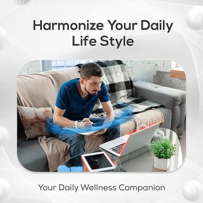 EMF BodyBand Plus+ Bracelet - Holistic Wellness Harmonizer Wristband for Men and Women (White)
