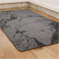5/6 Inch Thick Water Absorbing Comfort Mat, Anti-Fatigue Floor Mat, Standing Desk Mat, for Kitchen Home Ofiice & Bathroom - Durable Foam, Cushioned Non-Slip (19" x 32", Black Marble Pattern)