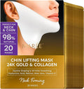 MAREE V Line Lifting Mask with 24K Gold – Deep Collagen Face Mask for Women – Jawline Shaper Mask with Retinol & Hyaluronic Acid – Neck Tightening & Firming – Double Chin Strap for Face Lift
