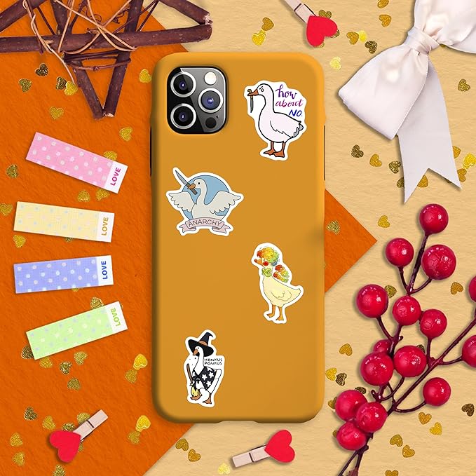 BulbaCraft 100Pcs Silly Goose Stickers for Laptop - Funny Goose Party suppliess & Decorations, Gifts for Women & Men