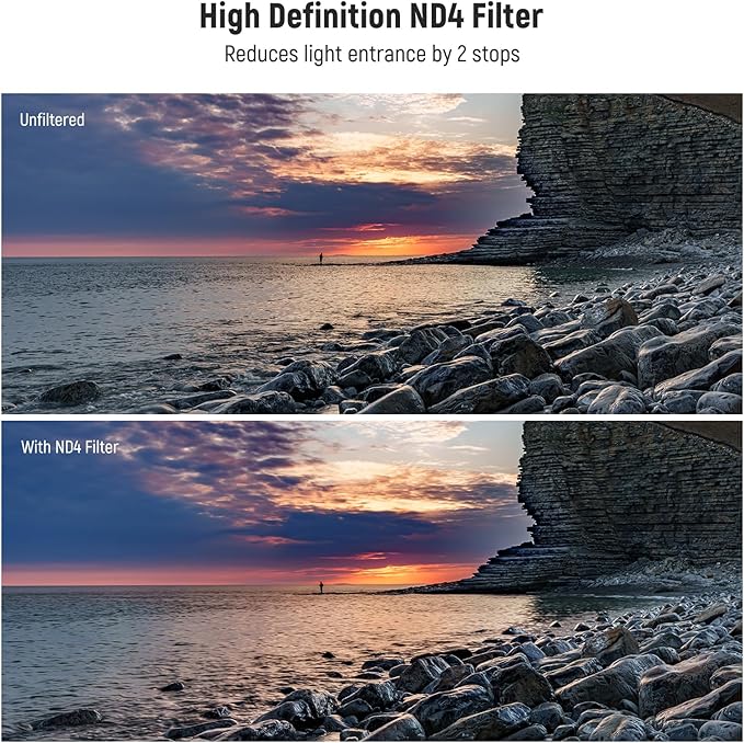 NEEWER 67mm UV/CPL/ND Lens Filter Kit with Hard Shell Storage Case, Multicoated Optical Glass & Aluminum Alloy Frame, UV + Circular Polarizer (CPL) + Neutral Density (ND4) Filter for 67mm Camera Lens