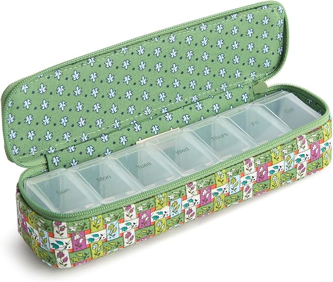 Vera Bradley womens Travel Pill Case, Cotton Gabardine