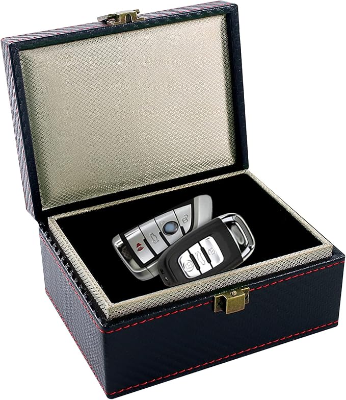 JXE JXO Faraday Box, Faraday Key Fob Protector, Faraday Cage, Key Fob Signal Blocker Box (Mini)