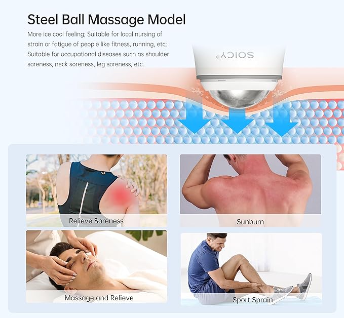 Skin Care Ice Roller for Face Personal Massager Cooling Roller Therapy Tools, Cold Facial Ice Roller Beauty Tool for Eye Puffiness Women Gift -Pink