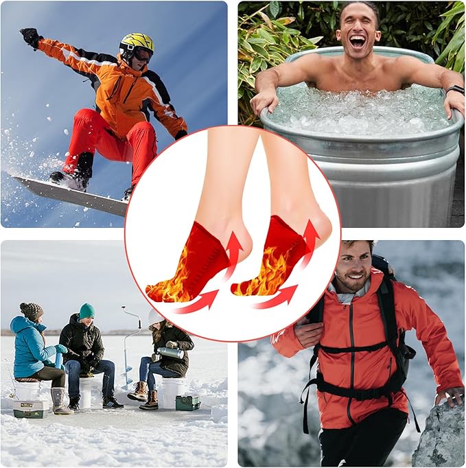 2 Pairs Ice Bath Toe Socks, Cold Plunge Toe Covers, Ice Bath Toe Booties Cold Plunge Toe Booties, Cold Plunge Tub Accessories, Reusable Neoprene Toe Warmers for Cold Plunge at Home