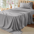 Bedsure Twin Sheets Set - 3 Pieces Soft Twin Bed Sheets - Breathable & Cooling - Hotel Luxury - Easy Care Polyester Microfiber Bedding for Women, Men, Grey