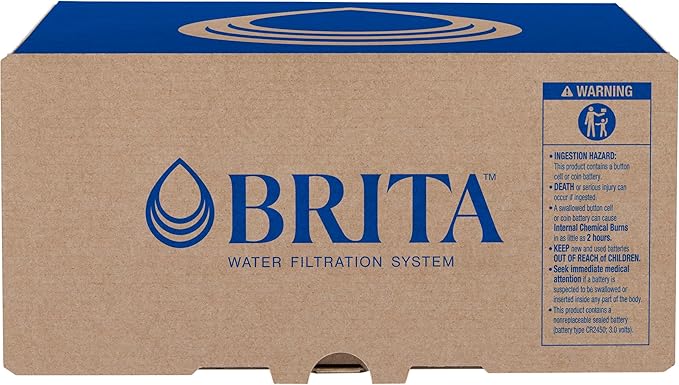 Brita Small 6 Cup Water Filter Pitcher, 1 BritaPlus Filter, Metro, Clear (Package May Vary)