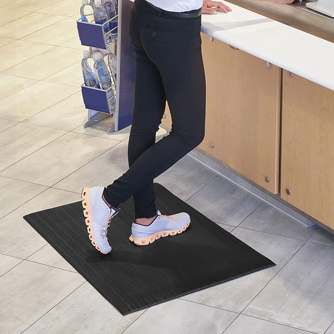 Consolidated Plastics Softstep & Ultra Sponge Anti-Fatigue Floor Mat, Thick Heavy Duty Commercial Grade Support for Leg and Back Pain, Ergonomic Standing Comfort (3' x 5' – 5/8" Thick)