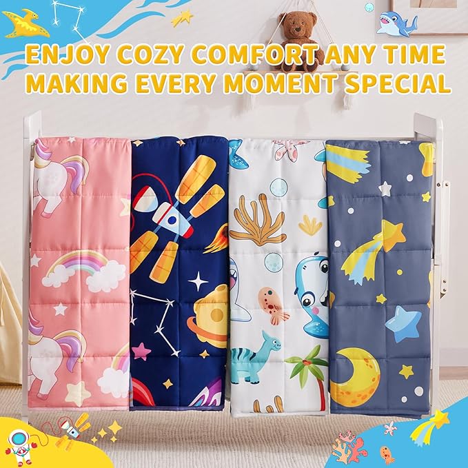 anfie Weighted Blanket Kids(40"x60" 7lbs) Weighted Blanket Cooling Blanket for Sleeping,Throw Size Breathable Blanket with Premium Glass Bead(Grey Moon)