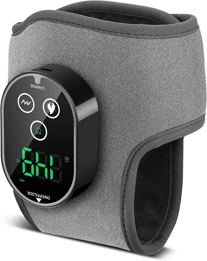 Cordless Neuropathy Foot Massager, Rechargeable Ankle Heating Pad for Pain Relief, Foot and Ankle Massage for Circulation, Suitable for Reduce Fatigue and Plantar Fasciitis, Travel & Home Use