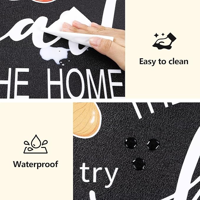 Yamaziot Anti Fatigue Kitchen Rug, 24"x 94" Non-Slip Waterproof Farmhouse Cushioned Comfort Standing Floor Mat for Kitchen, Office, Sink, Laundry