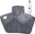 Heating Pad for Back Pain and Cramps Relief, 2.2lb Weighted Heating Pads for Neck and Shoulders, Extra-Large Soft Electric Pad with 4 Heat Settings, Auto-Off, Gifts for Women Men Mom Dad, 19" x 22"