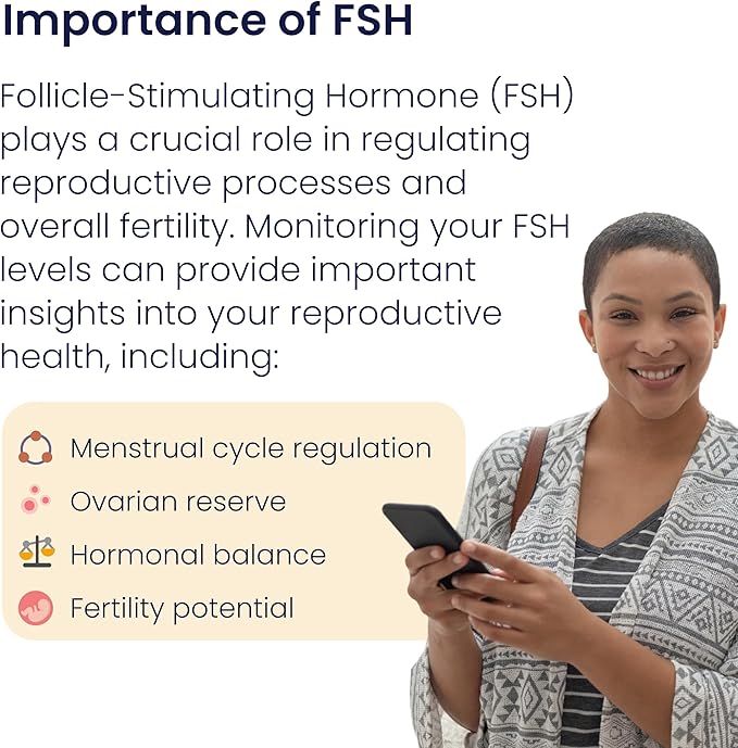 Vivoo Fertility Test – At-Home FSH Test to Monitor Ovarian Reserve, Scan & Track with Free Vivoo App, 10 Individually Wrapped FSH Tests + 10 Urine Collectors