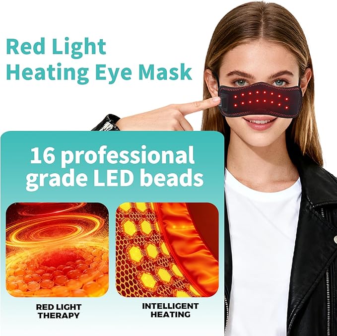 Red Light Therapy for Nose, Cordless Heating Nose Pad, Nose Warmer, 3 Levels Adjustable Nasal Heating for Relieve Nasal Congestion, Sinus Relief