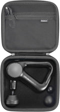 RAIACE Massage Gun Case, Hard Travel Storage Case Compatible with TheraGun Relief Percussion Massage Gun Device, Carrying Bag with Mesh Pocket for Cables and Other Accessories. (Case Only) - Black