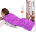 Boileau Electric Heating Pad for Back Pain and Period Cramps Relief, 17"x33" Extra Large XXXL, 3 Heating Levels Heat Pad with 2-Hour Auto Shut Off, Gifts for Women and Mom, Purple