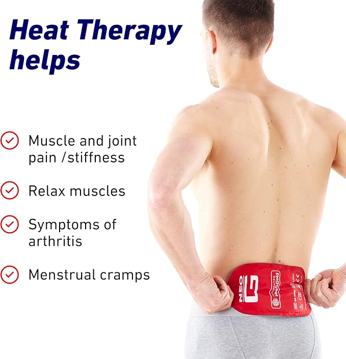 Neo G Hot and Cold Therapy Pack - Flexible Ice/Heat Pack for Injuries, Muscle Inflammation, Joint Pain, Swelling, Sprains - Reusable and Dual Function - Class 1 Medical Device - Qty 1 Pack - Blue/Red
