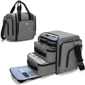 BAFASO Large Pill Bottle Organizer with 4 Inner Removable Pouches, Medicine Bag Come with Shoulder Strap (Bag ONLY),Gray