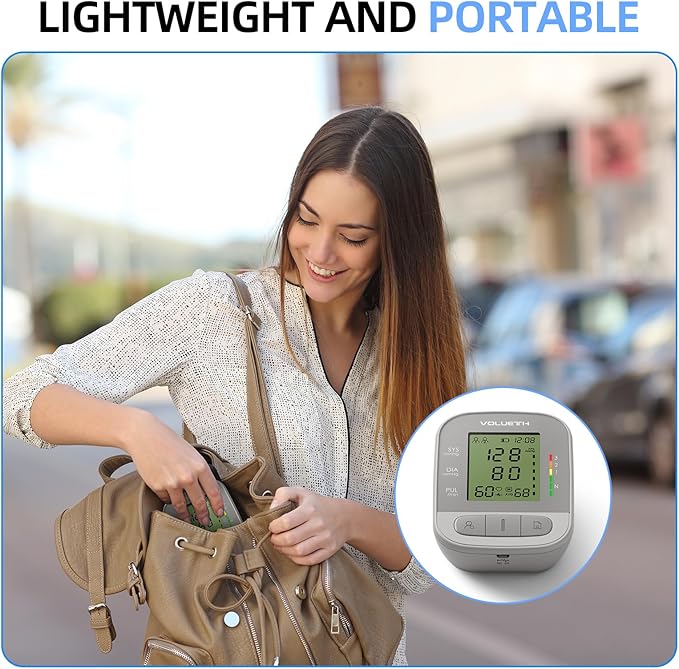 Upper Arm Blood Pressure Cuff, Blood Pressure Monitor for Kids & Adult, Small Cuff 7"-9"，Medium/Large Cuff 9"-17"，Perfect for Health Monitoring