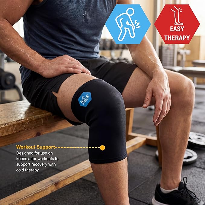 MED PRIDE Gel Compression Sleeve for Elbow, Knee, Arm, Reusable Hot & Cold Therapy for Pain Relief, Swelling, Injuries, Flexible Fit