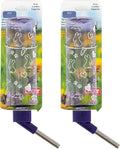 Lixit® Critter Bright Water Bottles for Hamsters, Rabbits, Chinchillas, Ferrets, Guinea Pigs and Other Small Animals - Made in USA (Blue (Pack of 2), 8 Ounce)