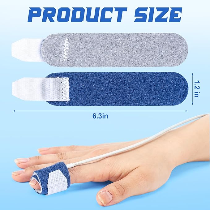 24 Pcs Pulse Oximeter Probe Wrap Baby Pulse Oximeter Infant Wrap Catheter Supplies Reliable Securement One Size Fits Most for Baby Children and Adults Home Care