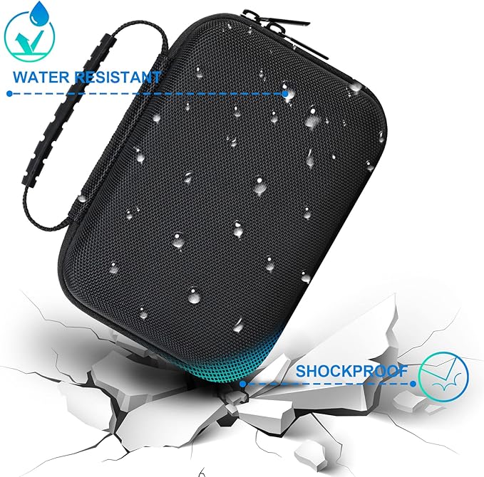 BOVKE Carrying Case for iHealth Track Smart Upper Arm Blood Pressure Monitor, iHealth Bluetooth Blood Pressure Machine Case, Black