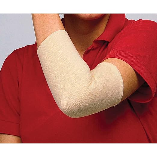 Lohmann & Rauscher Tg Grip, Size K, 21.5cm x 10m, Elasticated Tubular Compression Bandage for Light & Comfortable Support, Sleeve for Sprains, Strains, Soft Tissue Injuries, Skin Friendly Stockinette