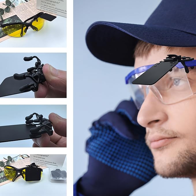 2 Packs International Standard Shooting Glasses Blinders Occluder Clip Patch
