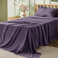 Bedsure Twin XL Sheet Sets Dorm Bedding - 3 Pieces Soft Extra Long Twin Sheets, Hotel Luxury, Easy Care Microfiber for Women, Men, Dusty Purple