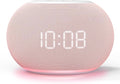 Reacher Auto Dimmable Sound Machine Alarm Clock with Night Lights, 20 Soothing Sounds, Sleep Timer, Precise Volume Control, Cute White Noise Soother for Girls, Kids, Bedrooms, Office