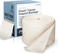 FRESINIDER Size F Elastic Tubular Support Bandage (4" x 11 Yards) – Light to Moderate Compression Roll for Large Knee & Thigh, Breathable Stretch Stockinette