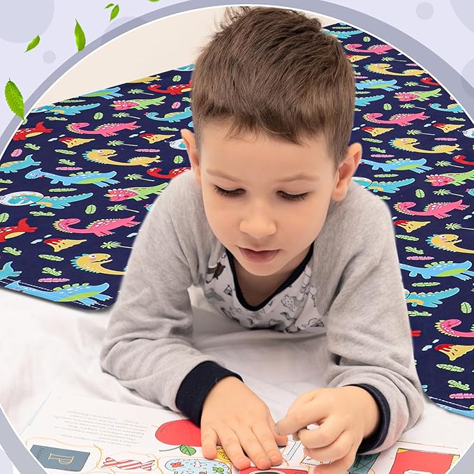 Sensory Sheet Bed Sheet for Kids Adults Toddler Dinosaur Blanket, Twin Size Breathable Stretchy Comfortable Sleeping Bedding Christmas Compression Sheets for Kids Twin