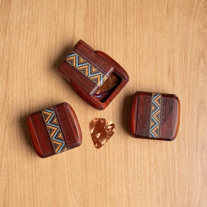 2 pcs Small Wood Box Pill Organizer Travel Container Decorative Keepsake Case Cute Hidden Safe Storage Solution for Jewelry Medication Daily Use Natural Hardwood Mini Decorative Box