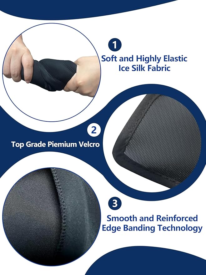 Flexible Neck Ice Pack Wrap,Over 20 Minutes of Cold and Hot Therapy, Adjustable Gel Neck Brace for Relief of Pain, Swelling, Sprains, Office Pressure, Unisex Cervical Support