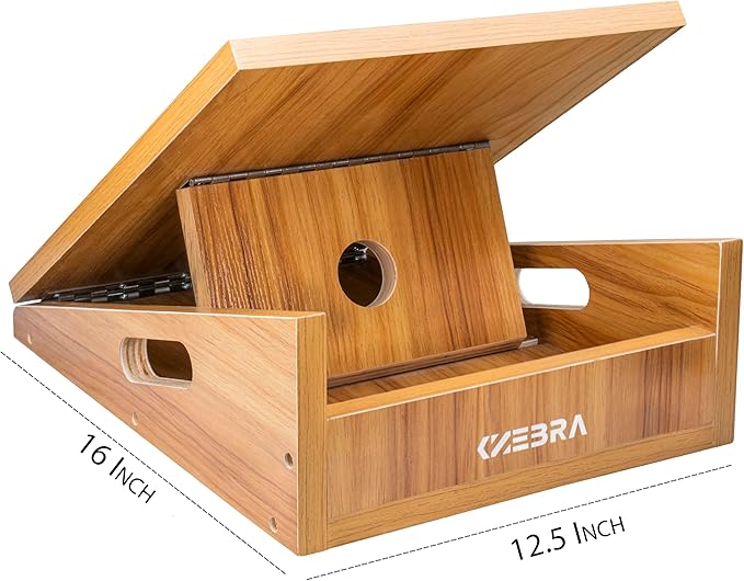 Professional Wooden Slant Board, 5 Positions Adjustable Slant Board for Calf Stretching Squats Incline Board and Calf Stretcher, Slant Squat Board for Knees Ankle Heel Feet Leg
