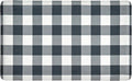 Anti Fatigue Kitchen Rugs Farmhouse Kitchen Mats for Floor,Cushioned Non-Slip Waterproof Ergonomic Comfort Rug Standing Mat for Kitchen,Floor,Home,Office,Sink,Laundry,Plaid Black,17.3"x 28"