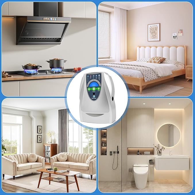 Ozone Machine Generator,Multipurpose Water Ozonator with Timer for Air,Water,Food,Home,Room,Car
