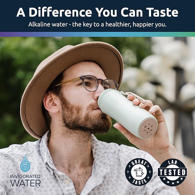 Invigorated Water pH ON-The-GO Alkaline Water Filter Pouch, Portable Alkaline High pH Water Filtration System for Your Bottle, Pitcher, Jug, Container, Long-Life - 400 Litre/105 Gallon (Pack of 3)
