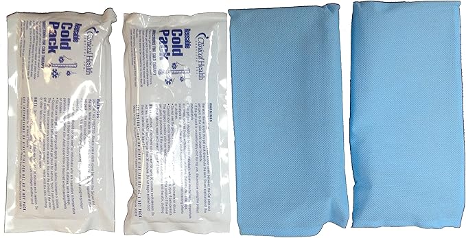 Therapist's Choice® Reusable Cold & Hot Pack 5x10 with Removable Protective Sleeve Cover (2 Hot & Cold Packs)