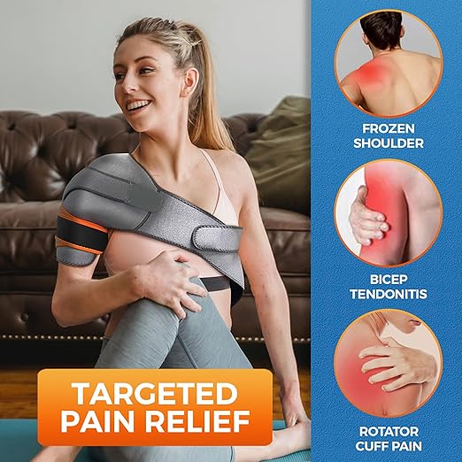 Sticro Shoulder Heating Pad with Auto-Off for Pain Relief, 3 Heat & 5 Timer Settings, Fast Heat Brace for Frozen Shoulder, Rotator Cuff Relief