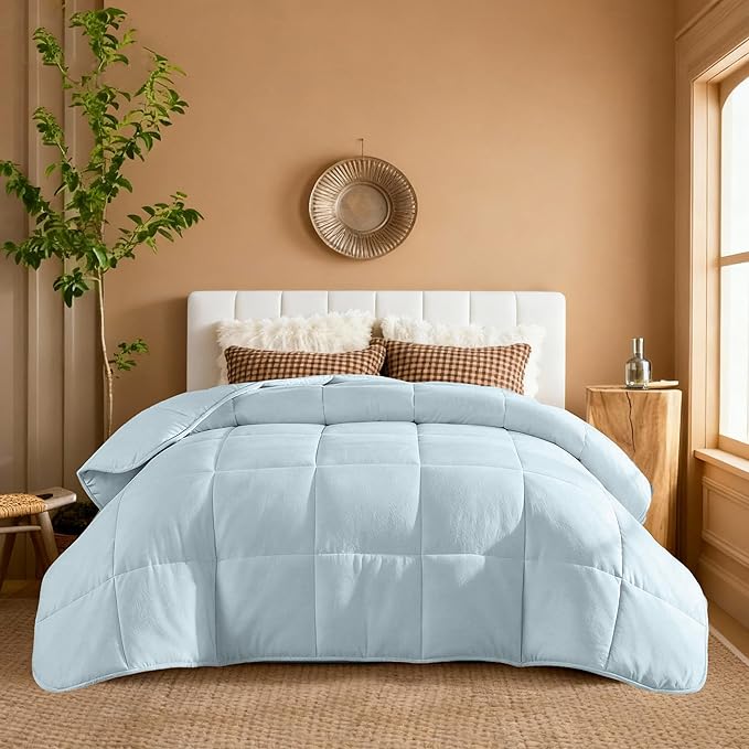 YnM Weighted Blanket Full 20lbs, The Heavy Oversized Weighted Comforter, Warm & Fluffy Throw (Neutral Beige, 20lbs, 90" Lx66 W)