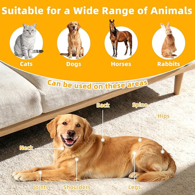 Pets Red Light Therapy Belt, LED Infrared Light Therapy for Dogs and Cats with 80 LEDs 660nm and 850nm Red,Wearable Device for Pain Relief