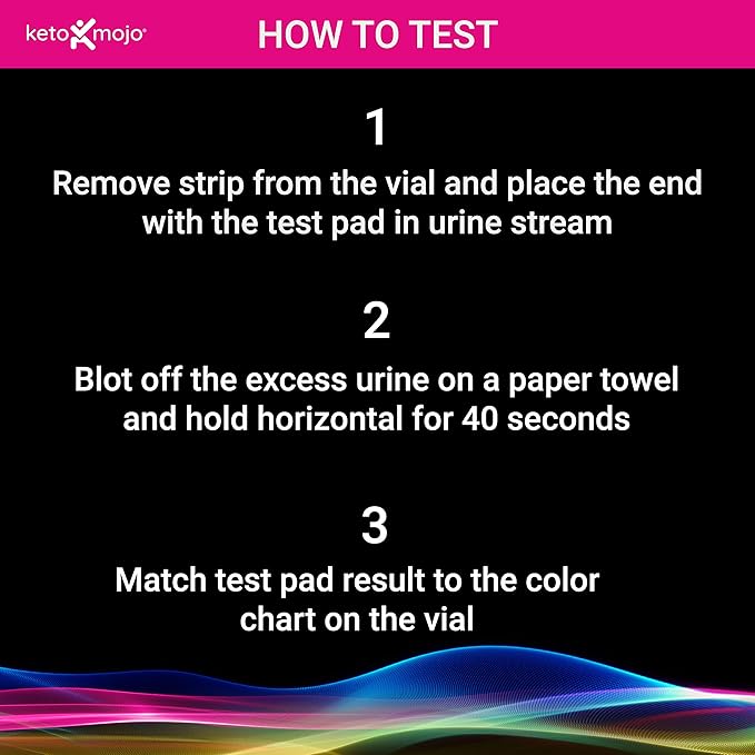 150 Ketone Urine Test Strips, App & Keto Guide eBook Included, Extra-Long for Easy Sampling, Urinalysis Test for Ketosis on Ketogenic and Low-Carb Diets