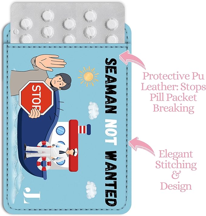 The Cute Case Cute Birth Control Pill Case Holder- 4.4 x 3 Inches Birth Control Case Holder for Women - Portable Travel Organizer for Business Card, Pills, Medicine, Money, Discrete
