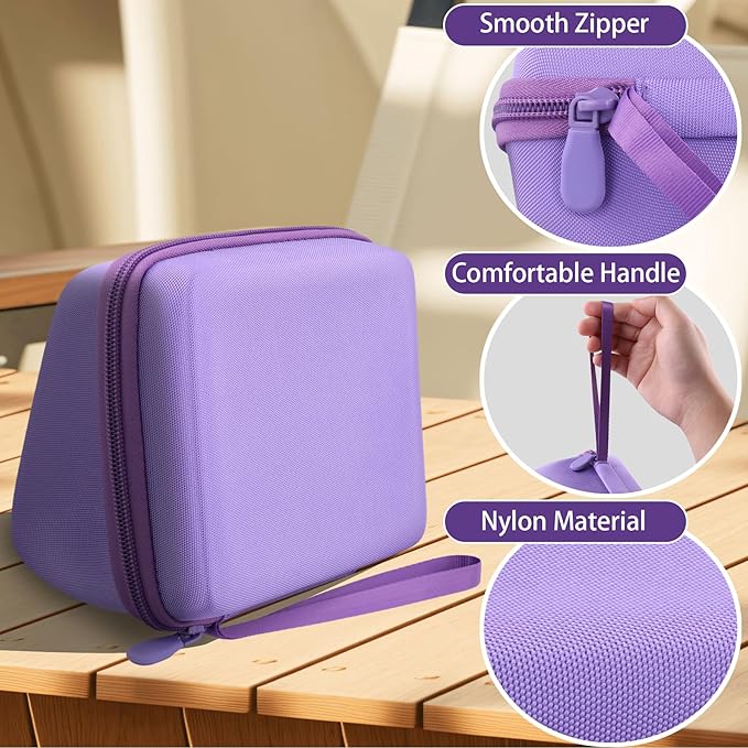 co2CREA Hard Case for Omron 3 Series Omron M2 Classic Upper Arm Blood Pressure Monitor BP7100 BP710N HEM-7120 Hem-7121 HEM-7124, Portable Travel Case Replacement, Purple