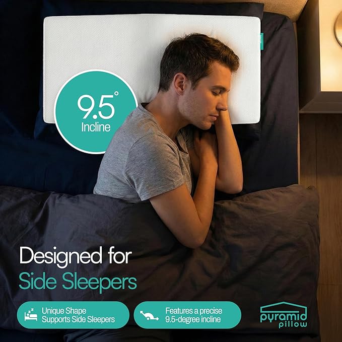 The Original Anti-Snoring Pillow for Side Sleepers, Snoring Solution and Remedy, Patent-Pending Stop Snore Aid with Memory Foam, Snore Stopper, Anti-Snore Pillow, Anti-Snore Devices